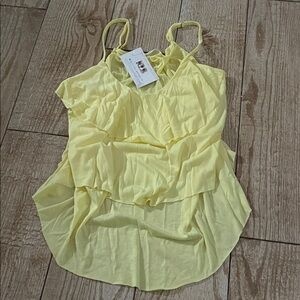 Cherish Light Yellow Layered Camisole